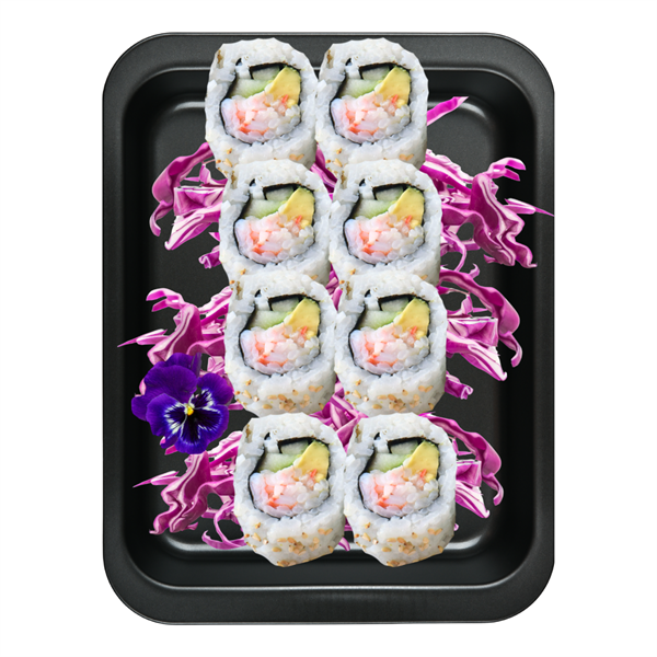 Crevette avocat, concombre