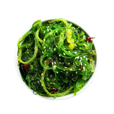 Salade de wakamé, algues marinées