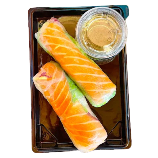 Rouleau de printemps saumon ×2